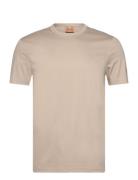 Perry Crunch O-Ss Tee Tops T-shirts Short-sleeved Beige Mos Mosh Galle...