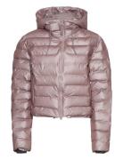 Lohja Short Puffer Jacket W3T2 Vuorillinen Takki Topattu Takki Pink Ra...