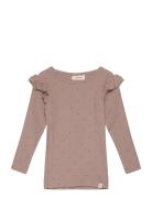 Nmfgago Kuo Ls Slim Top Lil Tops T-shirts Long-sleeved T-shirts Beige ...