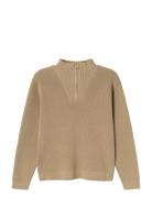 Nkmnesolle Ls Knit Noos Tops Knitwear Pullovers Beige Name It