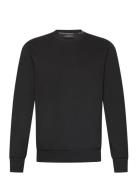 Men's Knit Crew Neck Tops Sweat-shirts & Hoodies Sweat-shirts Black Em...