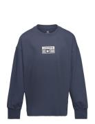 Lk-L/S Knit Top Tops Sweat-shirts & Hoodies Sweat-shirts Navy Converse