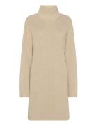 Chunky Loose Sweater Dress Lyhyt Mekko Beige Calvin Klein Jeans