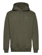 Tjm Reg S Flag Hoodie Tops Sweat-shirts & Hoodies Hoodies Green Tommy ...