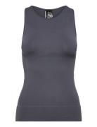 Sculpt Seamless Singlet Sport T-shirts & Tops Sleeveless Navy Johaug