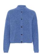 Alphagz Short Cardigan Tops Knitwear Cardigans Blue Gestuz