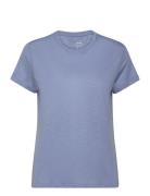 Soft Texture Tee Sport T-shirts & Tops Short-sleeved Blue Casall