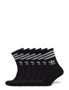 3 Strip Crw 6Pp Lingerie Socks Regular Socks Black Adidas Originals