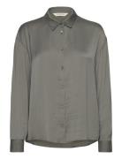 Mschsandeline Maluca Shirt Tops Shirts Long-sleeved Grey MSCH Copenhag...