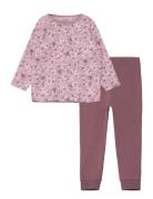 Nmfnightset Mauve Flower Noos Pyjamasetti Pyjama Purple Name It