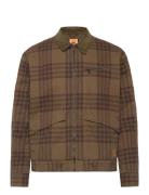 Strafford Printed Jacket Plaid Print Bombertakki Takki Brown Timberlan...