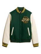 Varsity Wool Bomber Bombertakki Takki Green Superdry