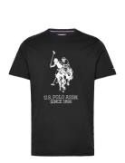 Kalle Rel Sj Uspa M Tee Tops T-shirts Short-sleeved Black U.S. Polo As...