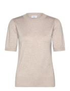 Milasz Ss Pullover Tops Knitwear Jumpers Grey Saint Tropez