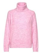 Garbiesz Rollneck Pullover Tops Knitwear Turtleneck Pink Saint Tropez