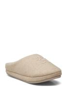 Th Embroidered Basics Slipper Aamutossut Tohvelit Beige Tommy Hilfiger