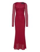 Avah Midi Dress Maksimekko Juhlamekko Red Bardot