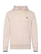 Tipped Hooded Sweatsh Tops Sweat-shirts & Hoodies Hoodies Beige Fred P...