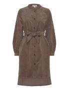 Slhelle Dress Lyhyt Mekko Brown Soaked In Luxury