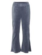 Vmathena Velvet Hw Flare Pant Jrs Girl Bottoms Trousers Blue Vero Moda...