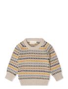 Frankie Sweater Tops Knitwear Pullovers Beige That's Mine