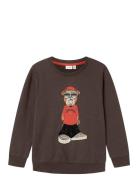 Nkmoklokken Ls Sweat Bru Box Tops Sweat-shirts & Hoodies Sweat-shirts ...