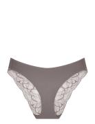 Body Make-Up Illusion Lace Highleg Tai Alushousut Brief Tangat Grey Tr...