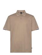 Parlay 147 Tops Polos Short-sleeved Beige BOSS