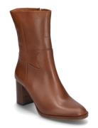 3/4 Bootie Wooden Shoes Boots Ankle Boots Ankle Boots With Heel Brown ...