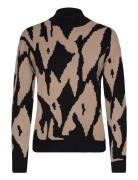 Vmgold New Art Ls Highneck Pullover Ga Tops Knitwear Jumpers Brown Ver...