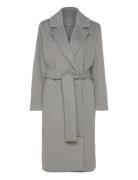 2Nd Liviana - Classic Wool Outerwear Coats Winter Coats Grey 2NDDAY