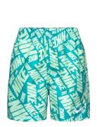 Nike B 4" Volley Short Tossed Block Uimashortsit Green NIKE SWIM