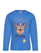 Tshirt Tops T-shirts Long-sleeved T-shirts Blue Paw Patrol