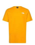 M Ss Box Nse Tee Sport T-shirts Short-sleeved Yellow The North Face