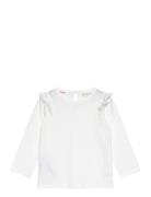 Long -Sleeved T-Shirt With Ruffles Tops T-shirts Long-sleeved T-shirts...