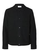 Slhnealy Ls Knit Shirt Jacket Noos Villakangastakki Black Selected Hom...