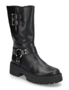 Biker Boot Shoes Boots Ankle Boots Ankle Boots Flat Heel Black Gabor