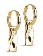 Tara Hoops Accessories Jewellery Earrings Hoops Gold Enamel Copenhagen