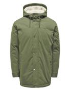 Onsalexander Parka Otw Noos Vd Parka Takki Green ONLY & SONS