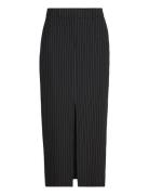 Edith Slit Tailored Skirt Kynähame Hame Black Bubbleroom