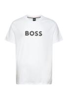 T-Shirt Rn Tops T-shirts Short-sleeved White BOSS