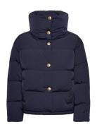 Gold Button Down Jacket Vuorillinen Takki Topattu Takki Navy Tommy Hil...