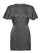 Short Sleeve Mini Dress Lyhyt Mekko Grey ROTATE Birger Christensen