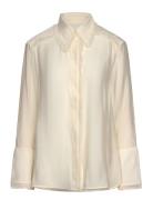 Havanna - Sheer Fringes Tops Shirts Long-sleeved Cream Day Birger Et M...