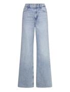 Danila Medium-Rise Wideleg Jeans Bottoms Jeans Wide Blue Mango