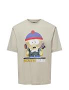 Onssouth Park Rlx Ss Tee Tops T-shirts Short-sleeved Beige ONLY & SONS