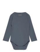 Body Ls Rib Bodies Long-sleeved Navy Huttelihut