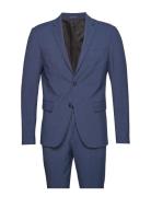 Plain Mens Suit - Normal Lenght Puku Blue Lindbergh