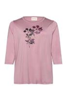 Wa-Sibille Tops T-shirts & Tops Long-sleeved Pink Wasabiconcept