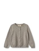 Knit Cardigan Maia Tops Knitwear Cardigans Grey Wheat